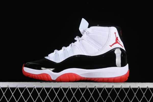 AJ 11 Retro White Black Red CT8012-106