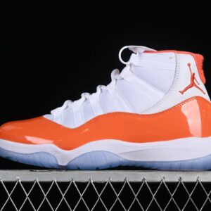 AJ 11 Retro White Orange 378037-002