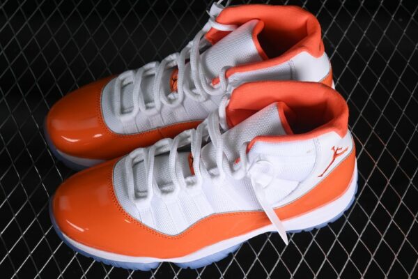 AJ 11 Retro White Orange 378037-002
