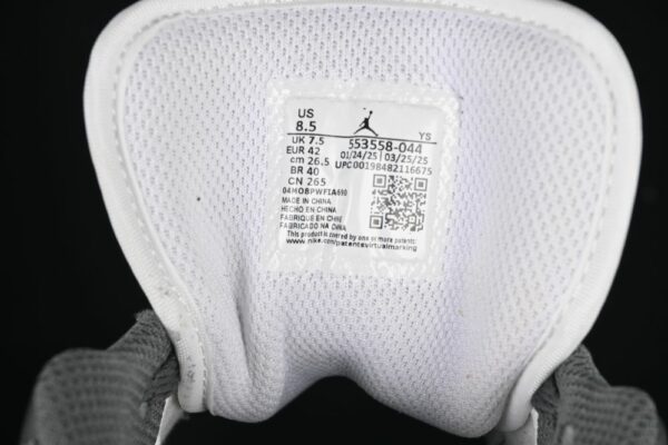 AJ 1 Low Grey White 553558-044
