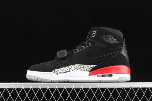 AJ Legacy 312 Mid Black Suede AV3922-060