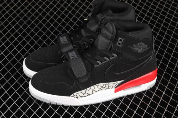 AJ Legacy 312 Mid Black Suede AV3922-060