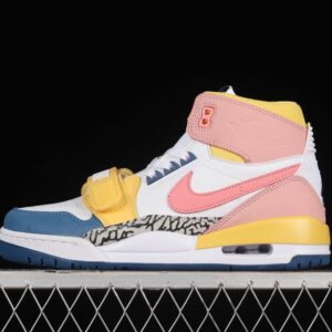 AJ Legacy 312 Mid White Coral French Blue FD9909-161