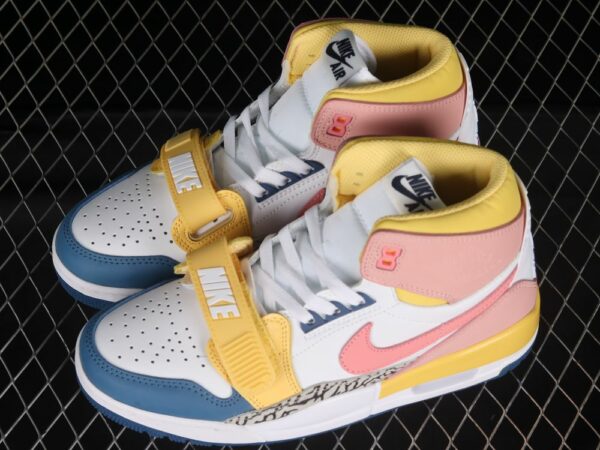 AJ Legacy 312 Mid White Coral French Blue FD9909-161