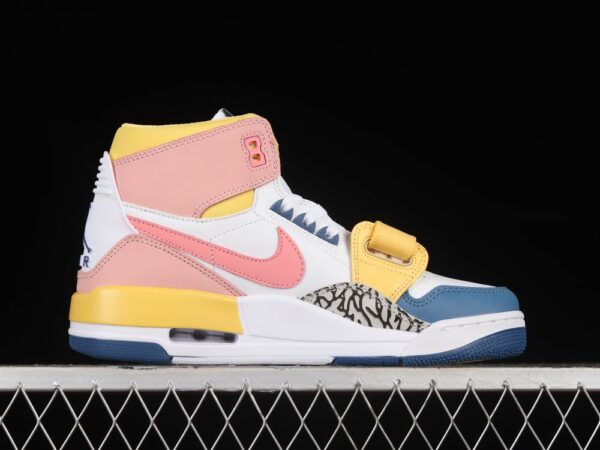 AJ Legacy 312 Mid White Coral French Blue FD9909-161