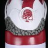 AJ Spizike Low White Dark Red Gray FQ1579-126 AJ Spizike Low White Dark Red Gray FQ1579-126