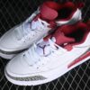 AJ Spizike Low White Dark Red Gray FQ1579-126 AJ Spizike Low White Dark Red Gray FQ1579-126