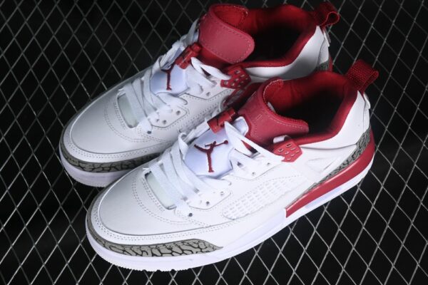 AJ Spizike Low White Dark Red Gray FQ1579-126