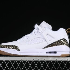 AJ Spizike Low White Black Metallic Gold HJ9019-100