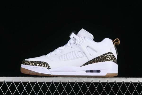 AJ Spizike Low White Black Metallic Gold HJ9019-100