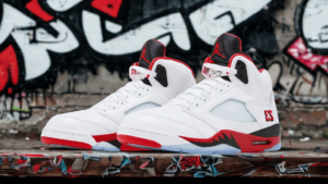 Air Jordan 5 Fire Red Black Tongue