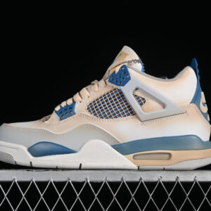 AJ 4 Retro White Military Blue Neutral Grey 308797-105