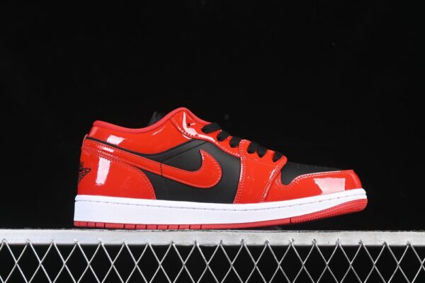 AJ 1 Low ‘Patent Varsity Red Black’ HV4089-006