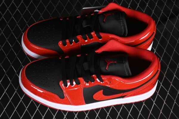 AJ 1 Low ‘Patent Varsity Red Black’ HV4089-006