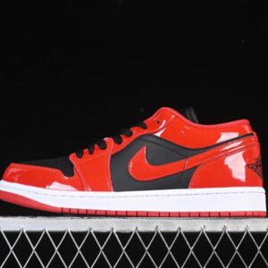 AJ 1 Low ‘Patent Varsity Red Black’ HV4089-006