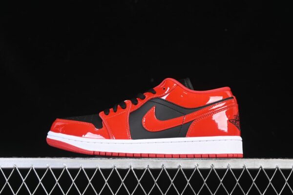 AJ 1 Low ‘Patent Varsity Red Black’ HV4089-006