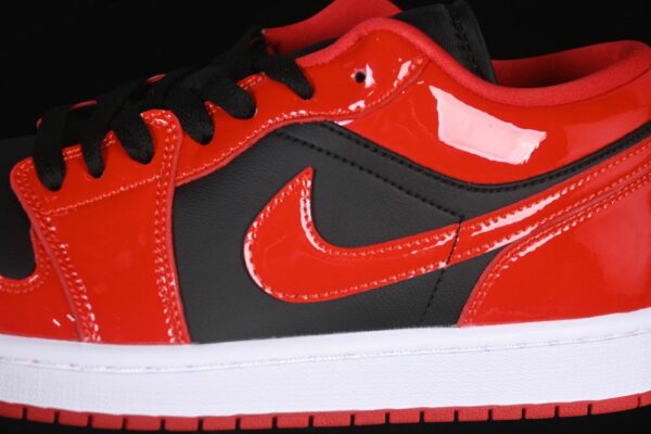 AJ 1 Low ‘Patent Varsity Red Black’ HV4089-006