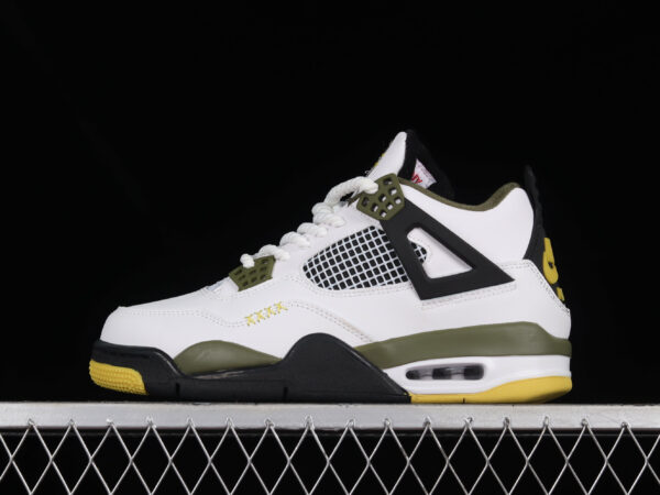 AJ 4 Retro Yellow Green White Black CT8527-900