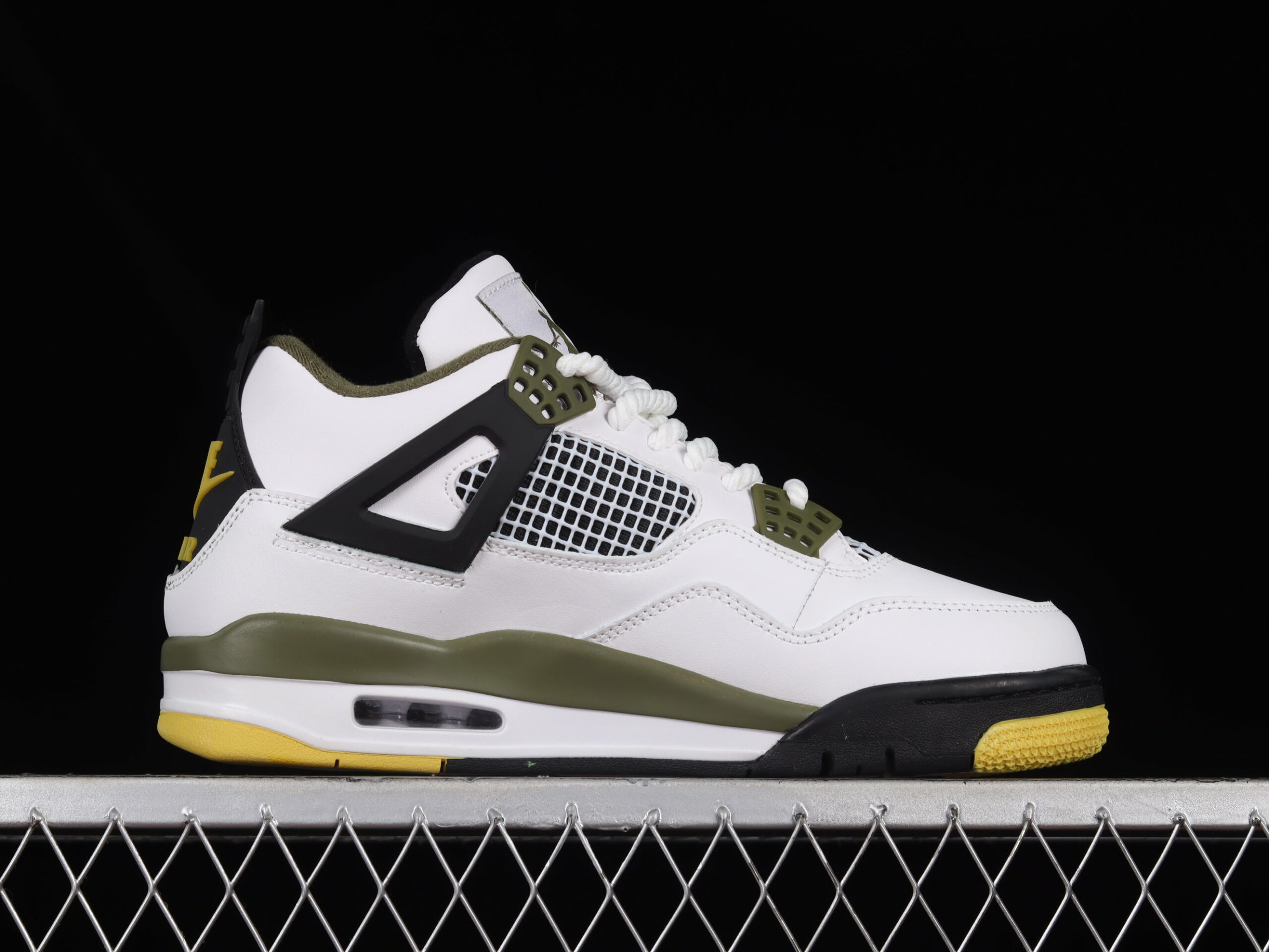 AJ 4 Retro Yellow Green White Black CT8527-900 AJ 4 Retro Yellow Green White Black CT8527-900
