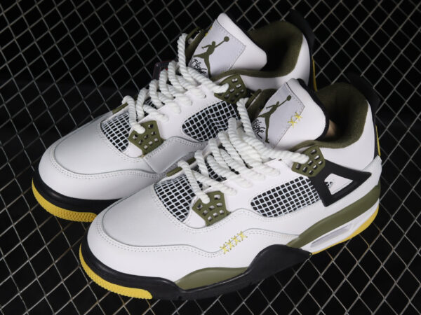 AJ 4 Retro Yellow Green White Black CT8527-900