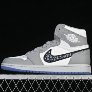 AJ 1 High OG x Dior ‘White Wolf Grey’ CN8607-002