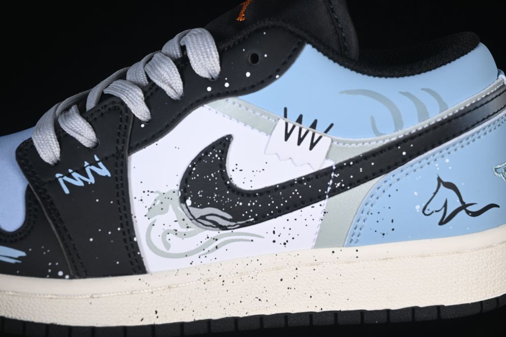 AJ 1 Low Customized 553560-081 AJ 1 Low Customized 553560-081