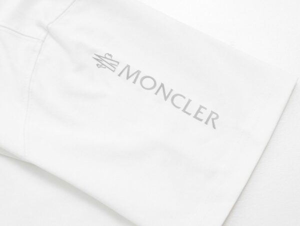 Moncler Logo Patch Cotton T-Shirt – White Moncler Logo Patch Cotton T-Shirt – White