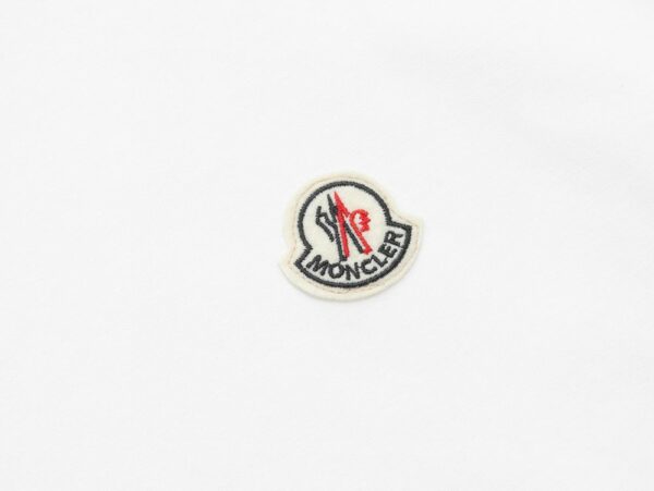 Moncler Logo Patch Cotton T-Shirt – White Moncler Logo Patch Cotton T-Shirt – White