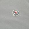 Moncler Logo Patch Cotton T-Shirt – Grey Moncler Logo Patch Cotton T-Shirt – Grey