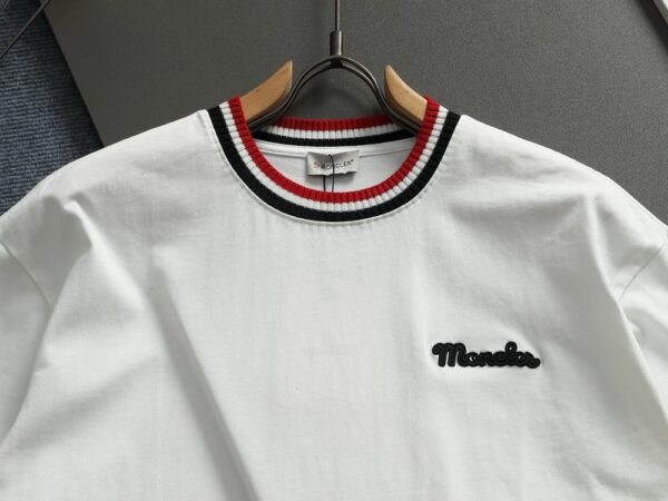 Moncler Embroidered Logo Cotton T-Shirt Moncler Embroidered Logo Cotton T-Shirt