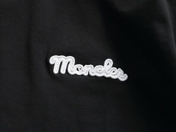 Moncler Embroidered Logo Cotton T-Shirt Moncler Embroidered Logo Cotton T-Shirt