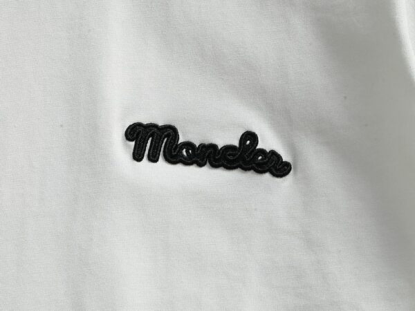 Moncler Embroidered Logo Cotton T-Shirt Moncler Embroidered Logo Cotton T-Shirt