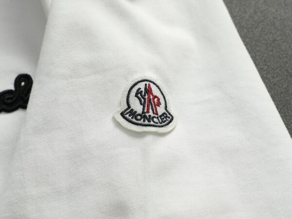 Moncler Embroidered Logo Cotton T-Shirt Moncler Embroidered Logo Cotton T-Shirt