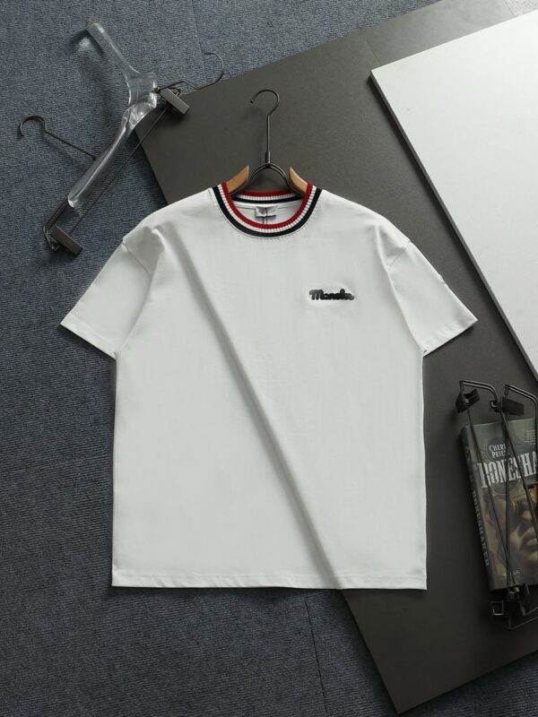 Moncler Embroidered Logo Cotton T-Shirt Moncler Embroidered Logo Cotton T-Shirt