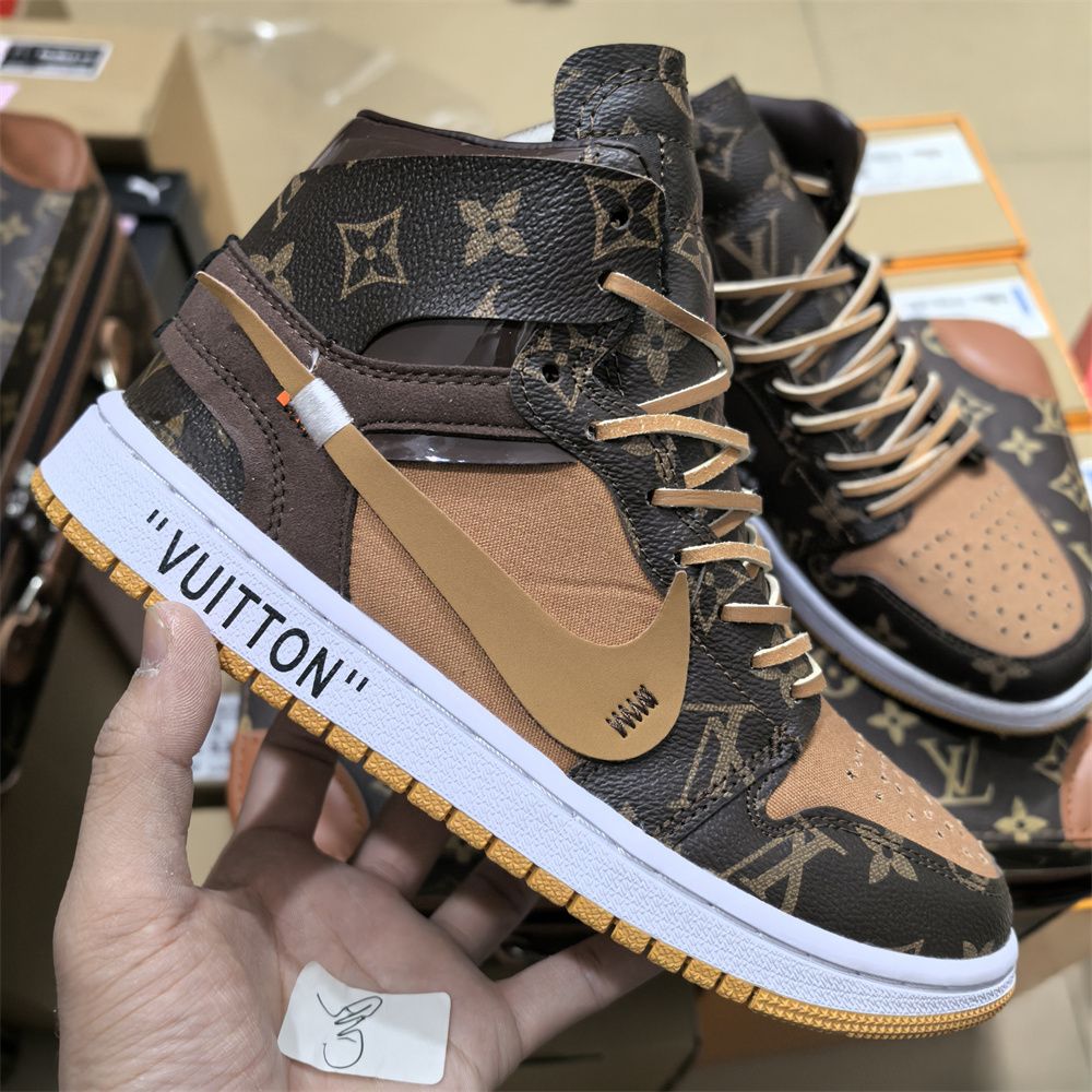 AJ 1 High x Off White x LV Coffee Brown AJ 1 High x Off White x LV Coffee Brown