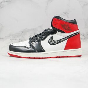AJ 1 High x DO ‘White Black Red’ CN8607-006