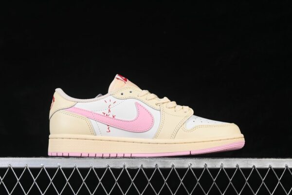 AJ 1 Low x Travis Scott ‘Sail Shy Pink’ IQ7604-101