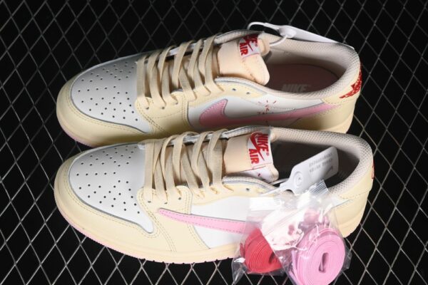 AJ 1 Low x Travis Scott ‘Sail Shy Pink’ IQ7604-101