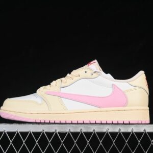 AJ 1 Low x Travis Scott ‘Sail Shy Pink’ IQ7604-101