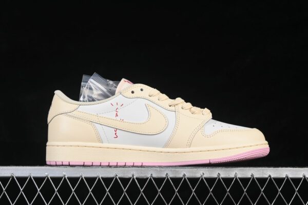 AJ 1 Low x Travis Scott ‘Muslin Shy Pink’ IQ7604-100