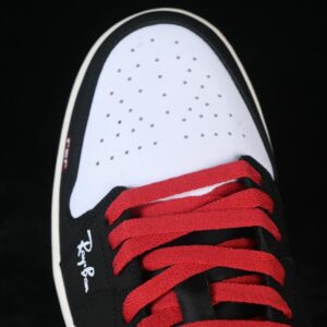 AJ 1 Low Customized 'Black White Red' 553558-040 6 1149aebb result