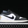 AJ 1 Low Customized ‘White Black’ 553558-040