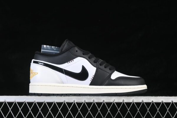 AJ 1 Low Customized ‘White Black’ 553558-040