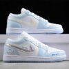 AJ 1 Low ‘Blue Glitter Swoosh’ FQ9112-100