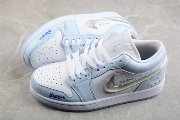 AJ 1 Low ‘Blue Glitter Swoosh’ FQ9112-100