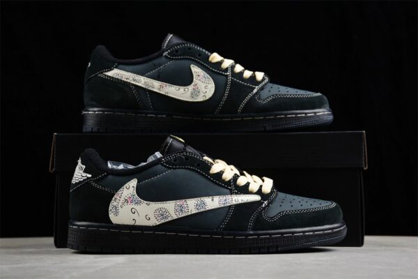 AJ 1 Low Travis Scott ‘Black Phantom Paisley’ DM7866-889