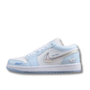 AJ 1 Low ‘Blue Glitter Swoosh’ FQ9112-100