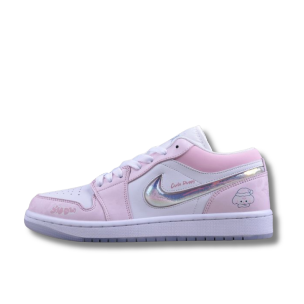 AJ 1 Low ‘Pink Glitter Swoosh’ FQ9112-100 AJ 1 Low ‘Pink Glitter Swoosh’ FQ9112-100