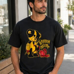 B.H Bear Graphic Tee To Match Jordan 12 University Gold T-Shirt