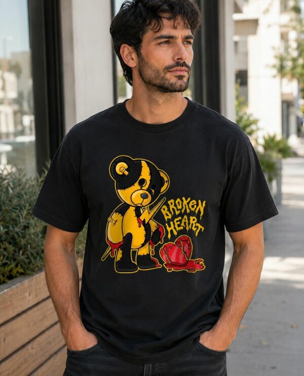 B.H Bear Graphic Tee To Match Jordan 12 University Gold T-Shirt